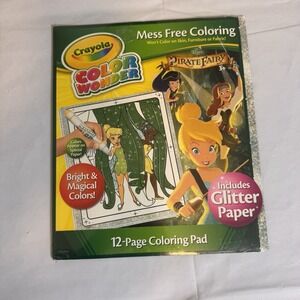 Crayola Color Wonder Pirate Fairy Mess Free 12 Page Coloring Set Color Pages NEW